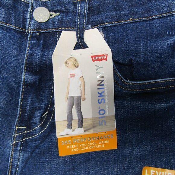 Levis 510 Skinny Jeans Flex Youth 14 Regular New - Picture 3 of 13